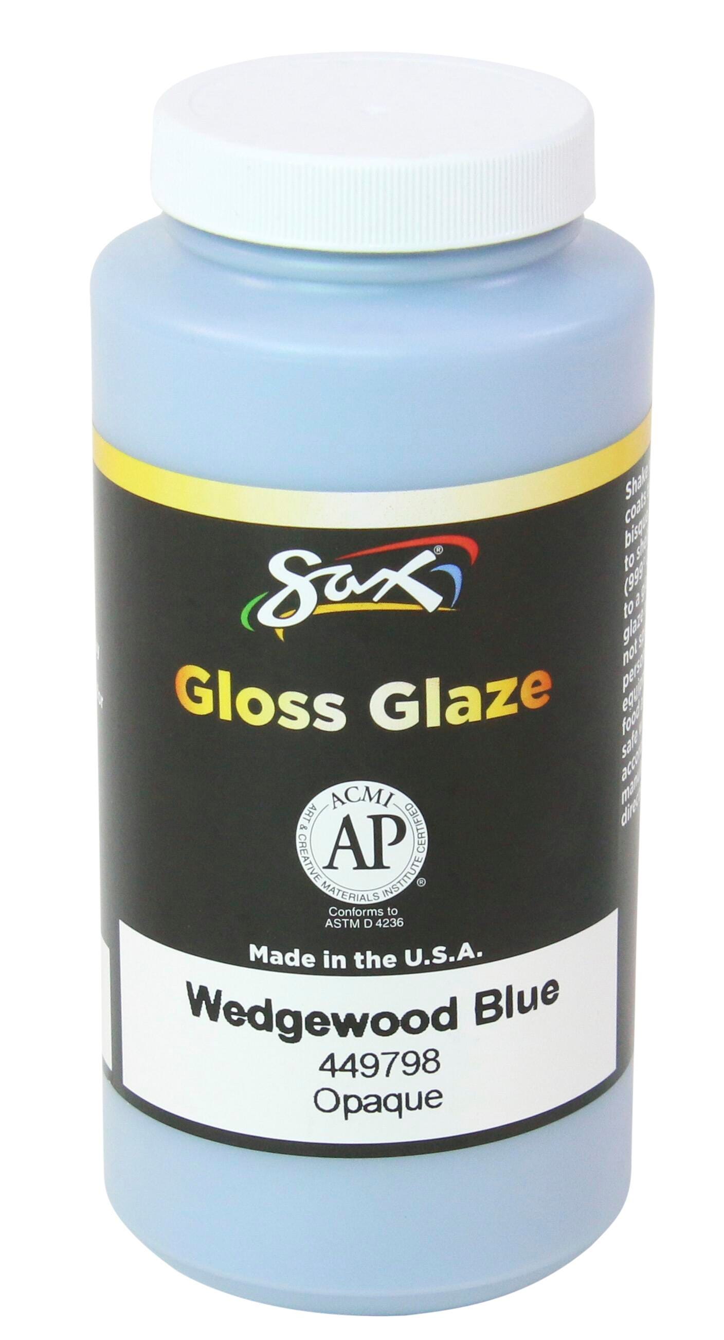 Sax Gloss Glaze, 1 Pint, Sky Blue Wedgewood | School Specialty
